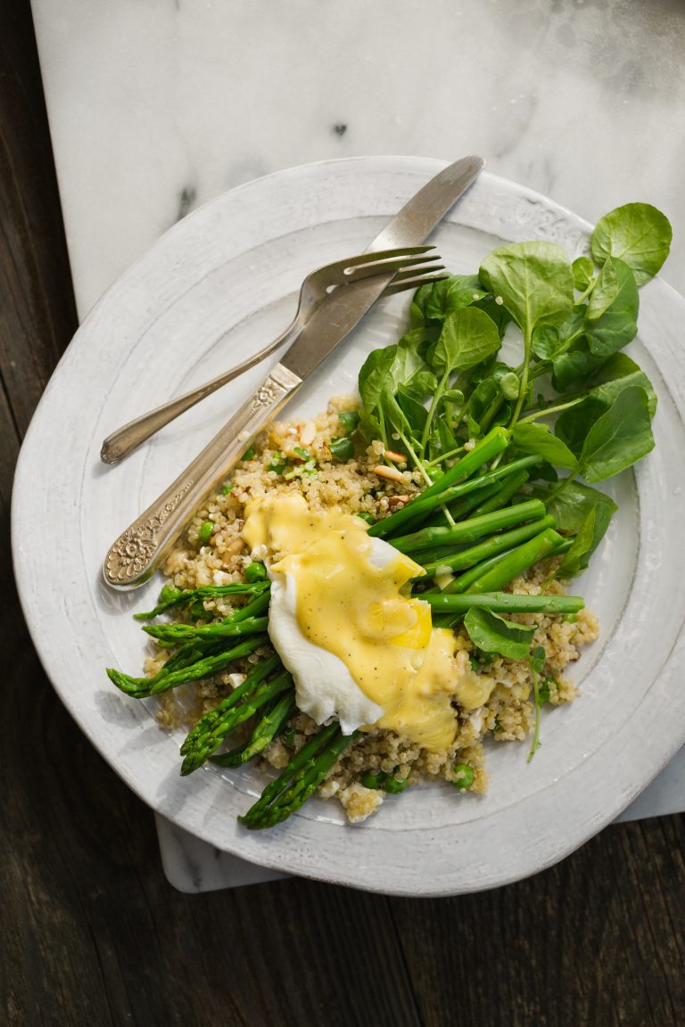 Eggs Bennies over Quinoa just in time for Mothers Day