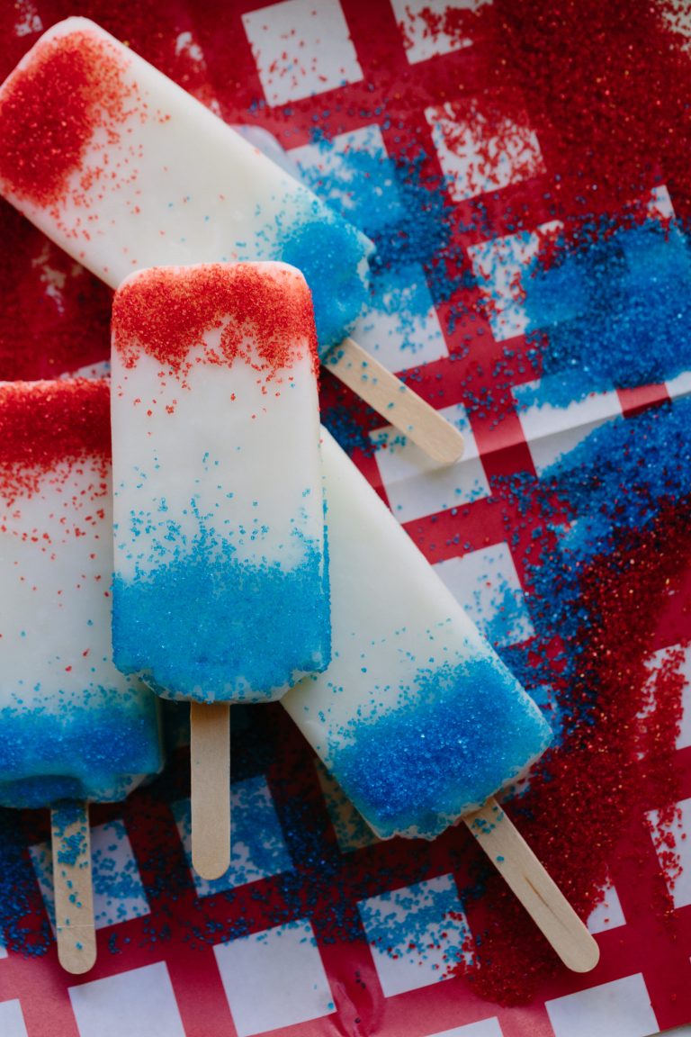 Sweet Cream and Sprinkle Rocket Pops