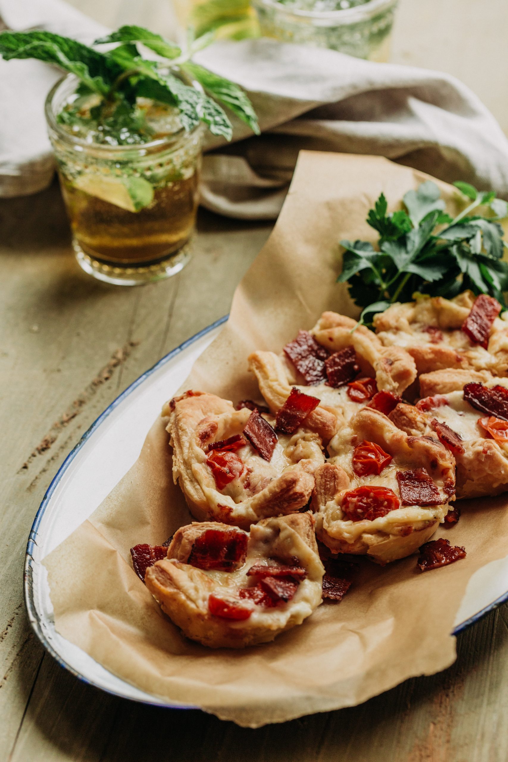 Kentucky Derby Hot Brown Minis and Citrus & Mint Juleps