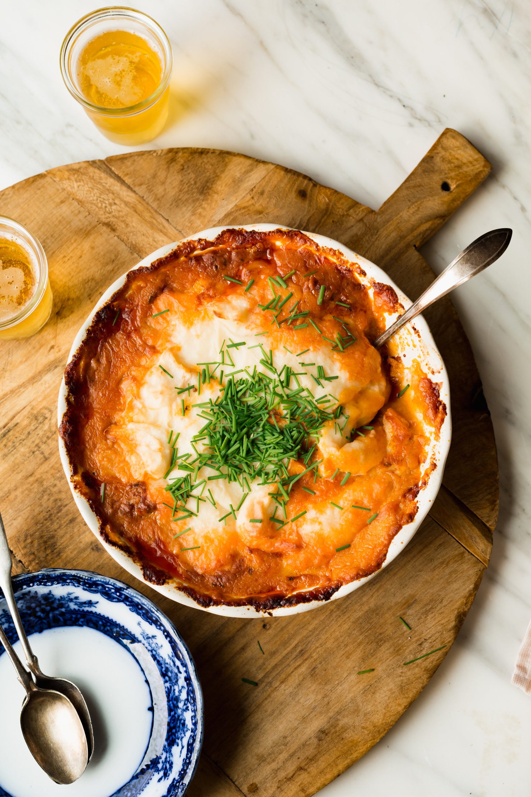 Spicy Lamb Merguez & Tomato Cottage Pie