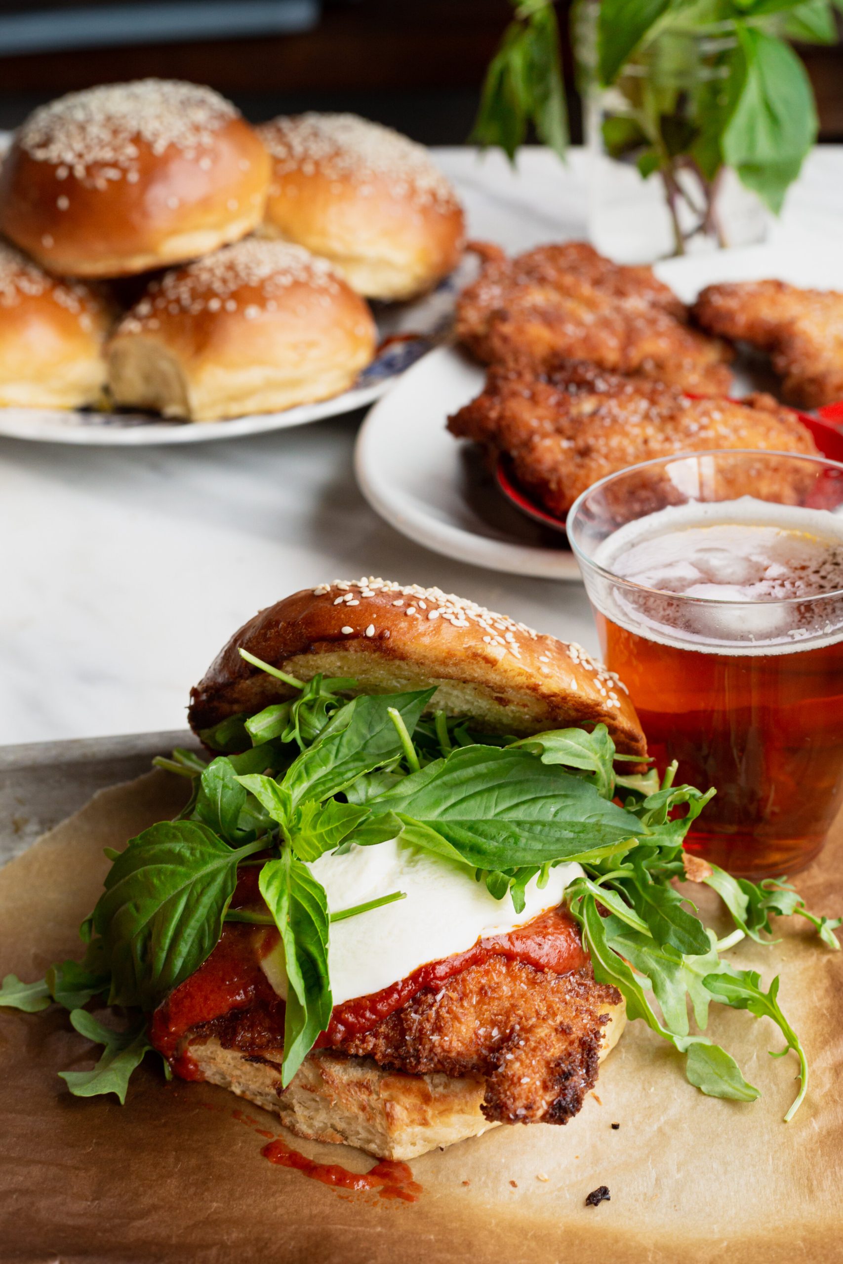 Pub-Style Chicken Parm Sandwich