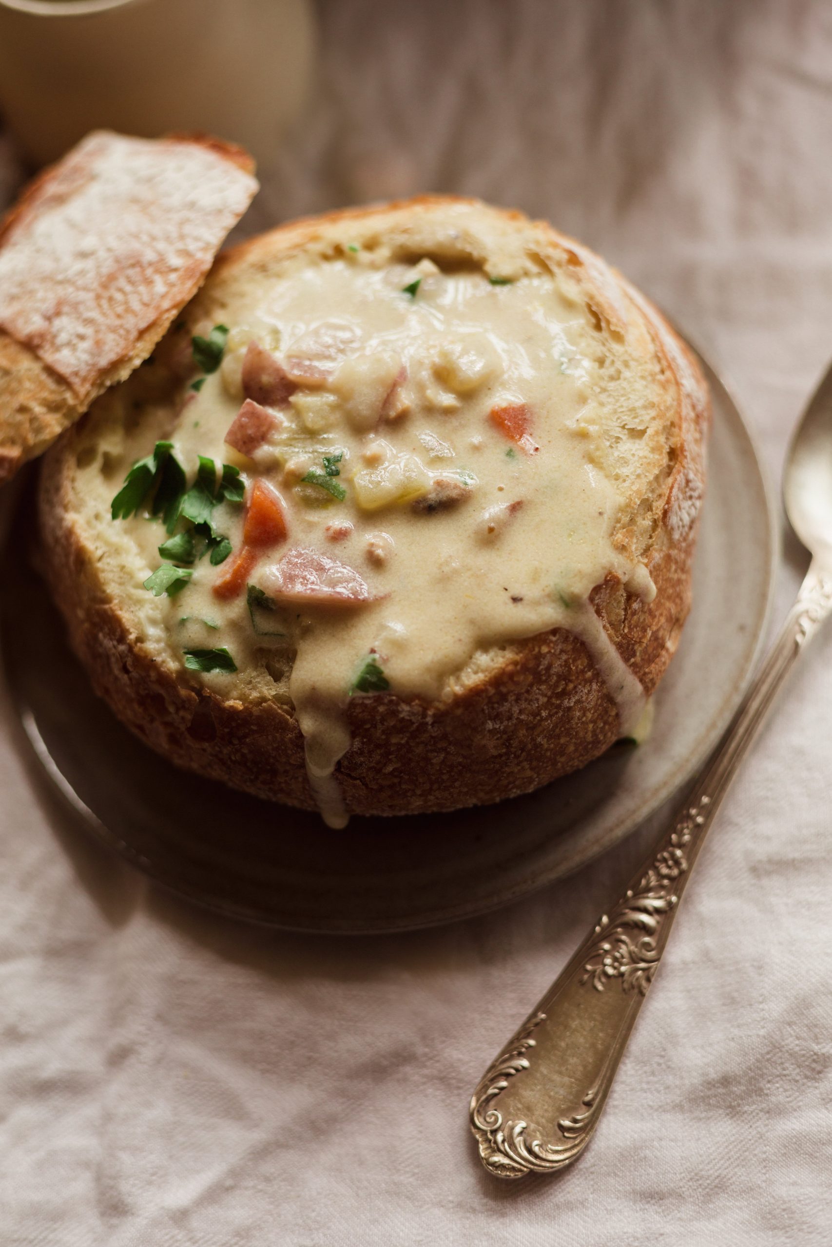 New England clam chowder