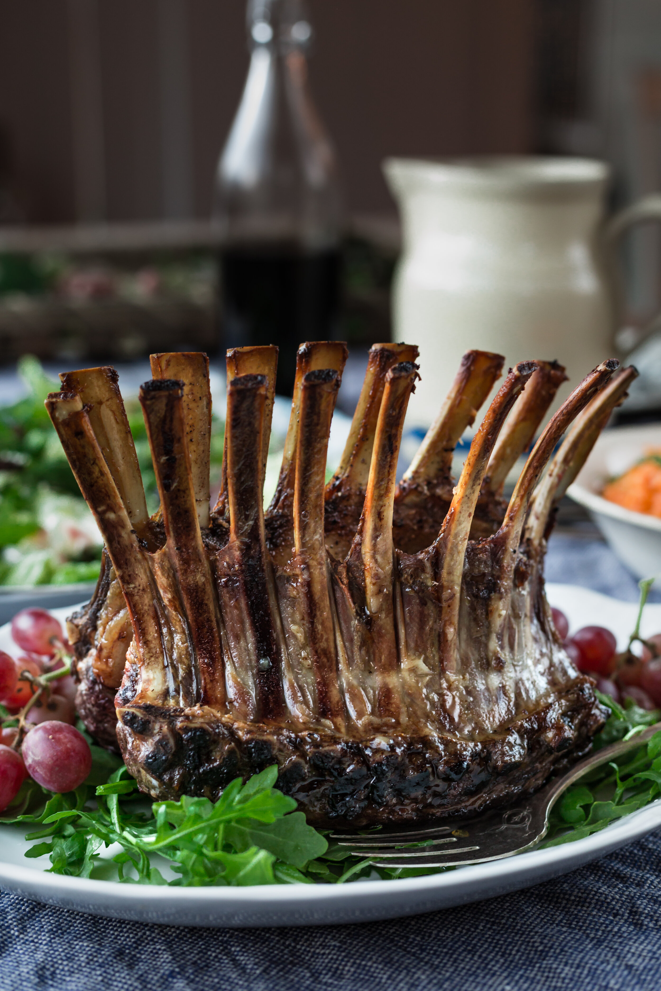 Crown Roast of Lamb with Rosemary and Oregano Recipe