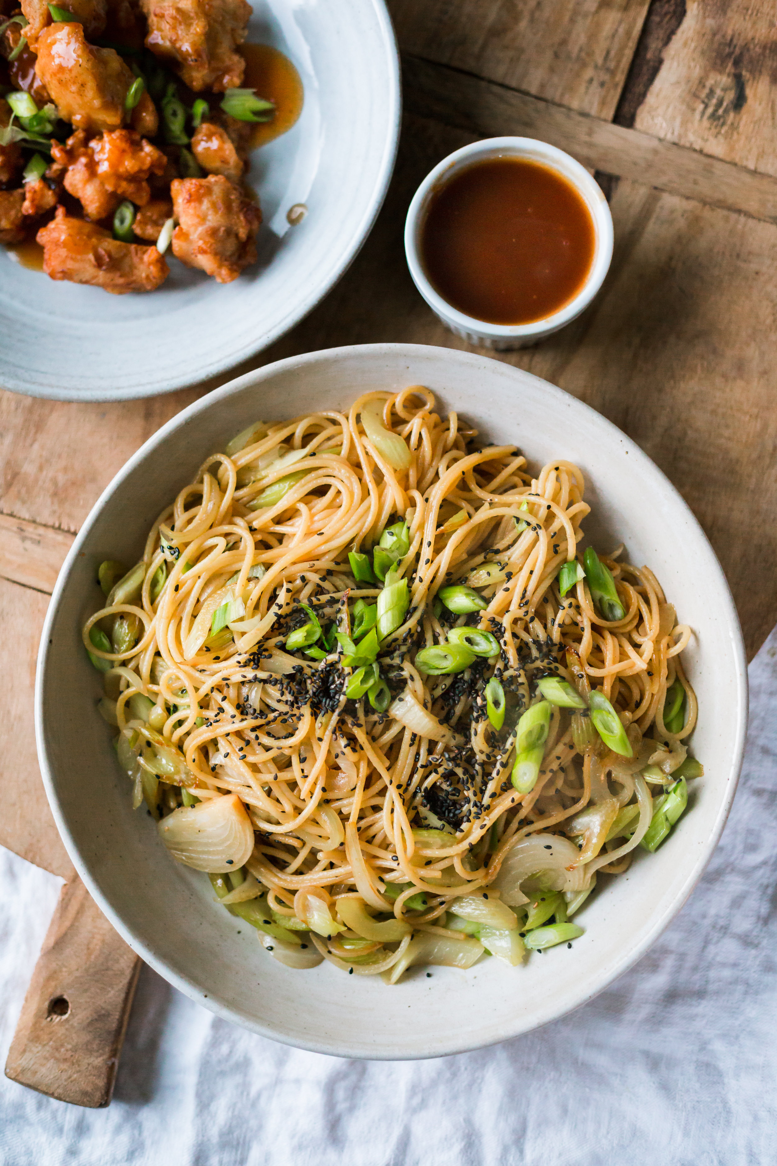 Sweet 'n' Sour Chicken Chow Mein with Rachael Ray - Rustic Joyful Food