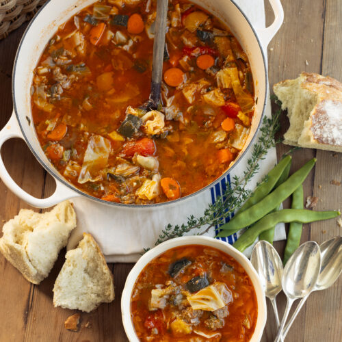 Fall Harvest Cabbage Soup