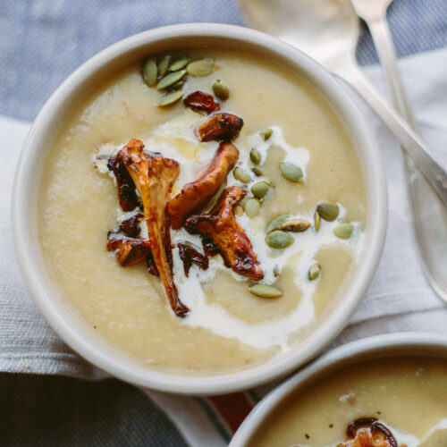 Potato, Celery Root, & White Bean Soup